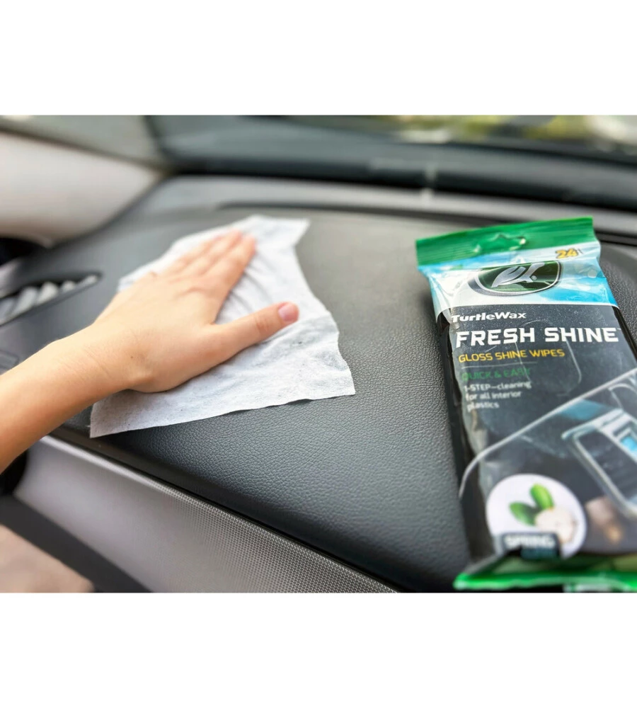 Salviette-per-cruscotto TourtleWax "Fresh "Shine" effetto lucido 24 pezzi