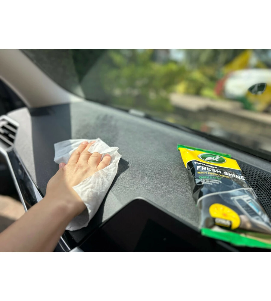 Salviette per cruscotto TurtleWax "Fresh Shine" effetto opaco 24 pezzi