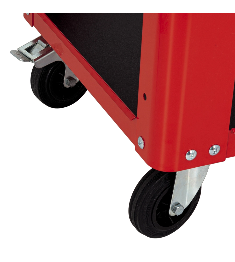 Carrello porta attrezzi 3 ripiani Usag "504 SR" rosso 90,1x45,2x84,9 cm