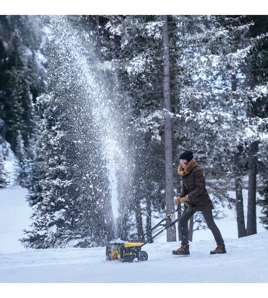 Spazzaneve a batteria Stanley Fatmax "SCSNP460R2-QW" 2 batterie 20V 6Ah e caricabatterie