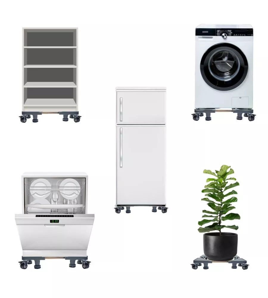 BASE TRASPORTO REGOLABILE CON RUOTE MASIDEF 62X42 CM