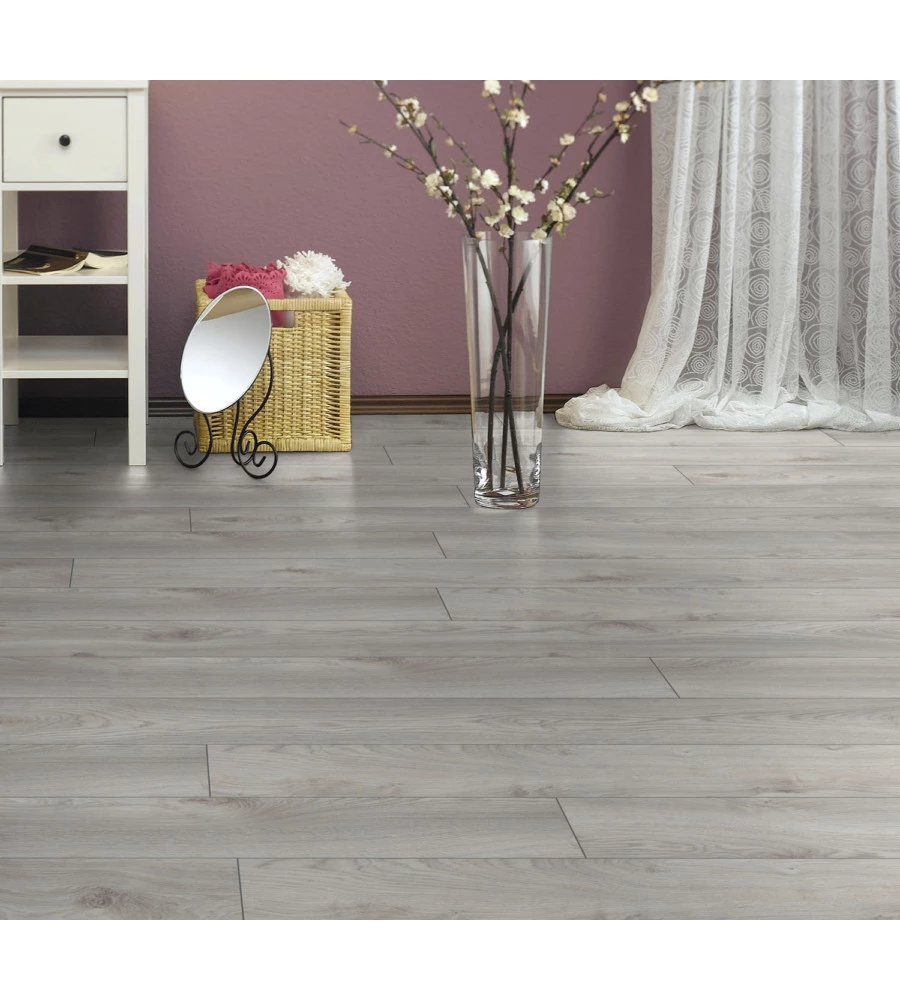 Pavimento laminato rovere grigio Kimono "Mammut" 12 mmm ac5 1,387 m²