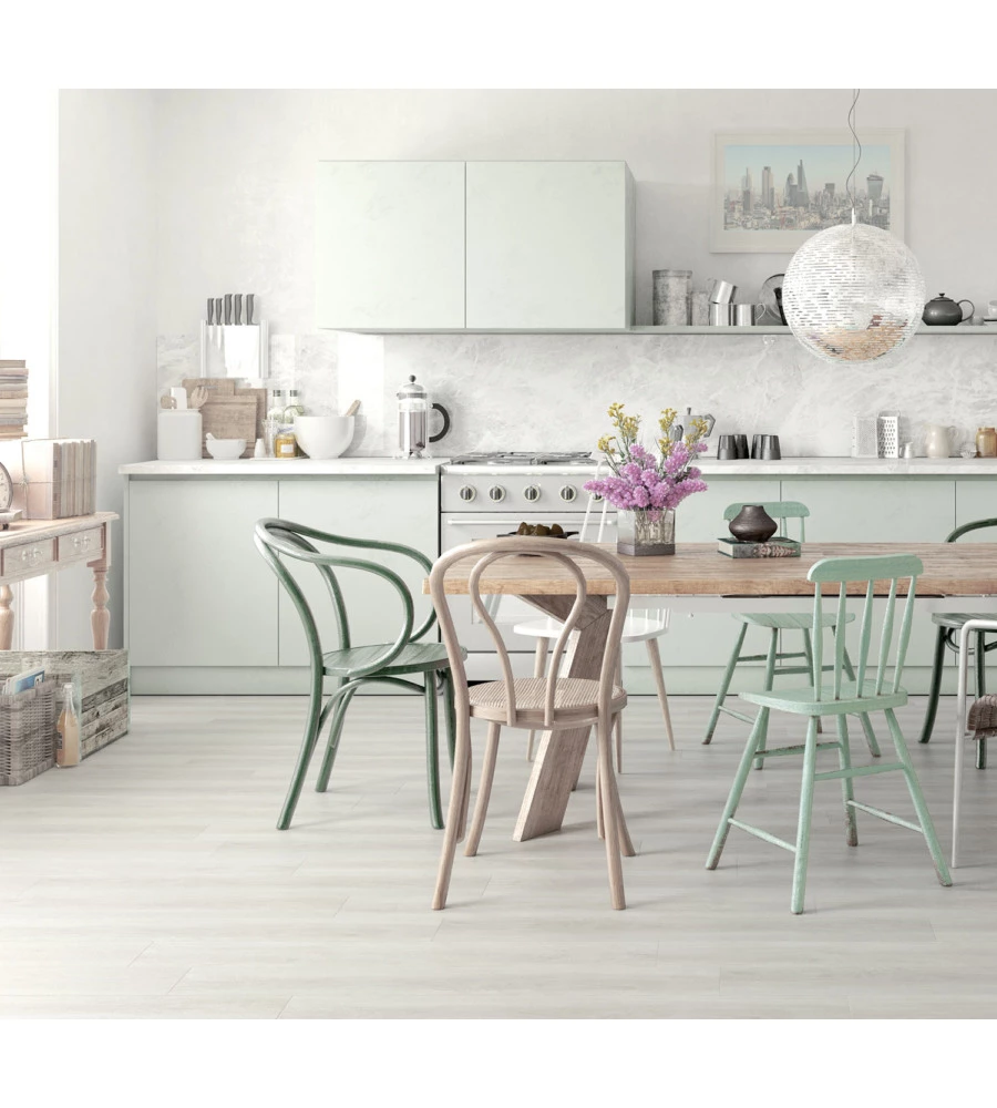 Pavimento spc vinilico rovere bianco Kimono "Robust" 5 mm ac5 2,208 m²