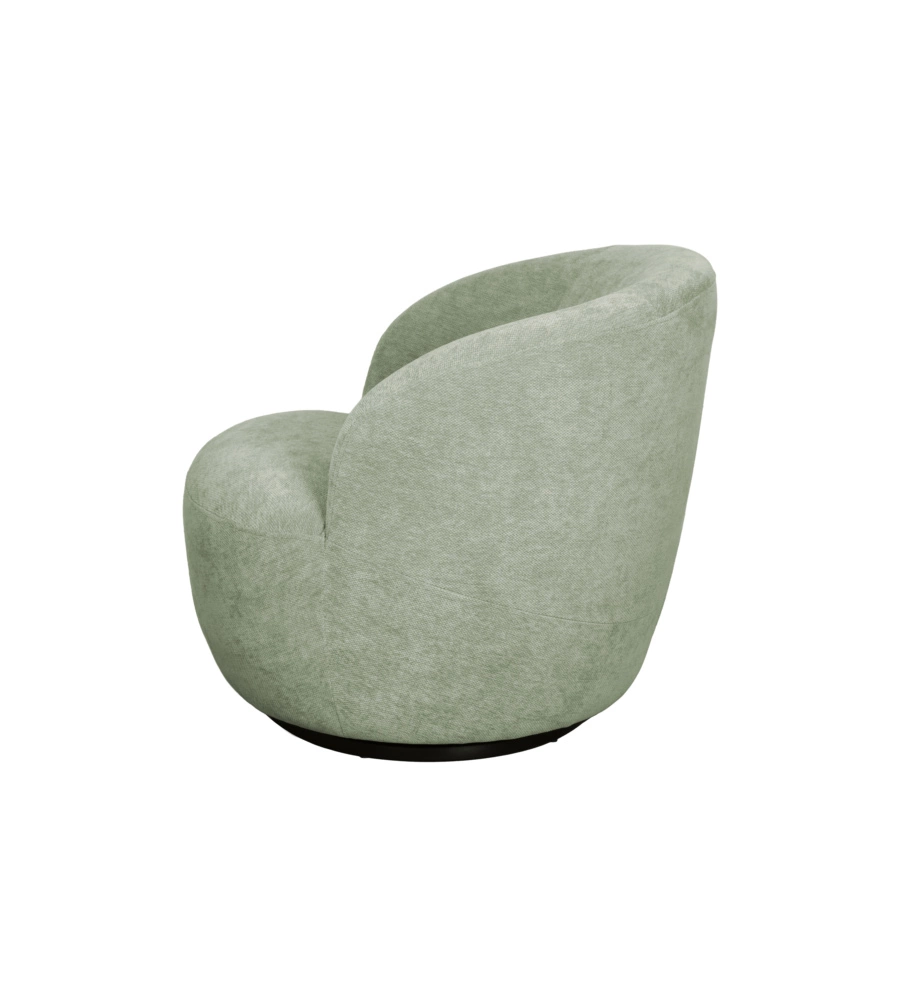 POLTRONA GIREVOLE BELLAHOME "AURA" VERDE 62X62X70 CM