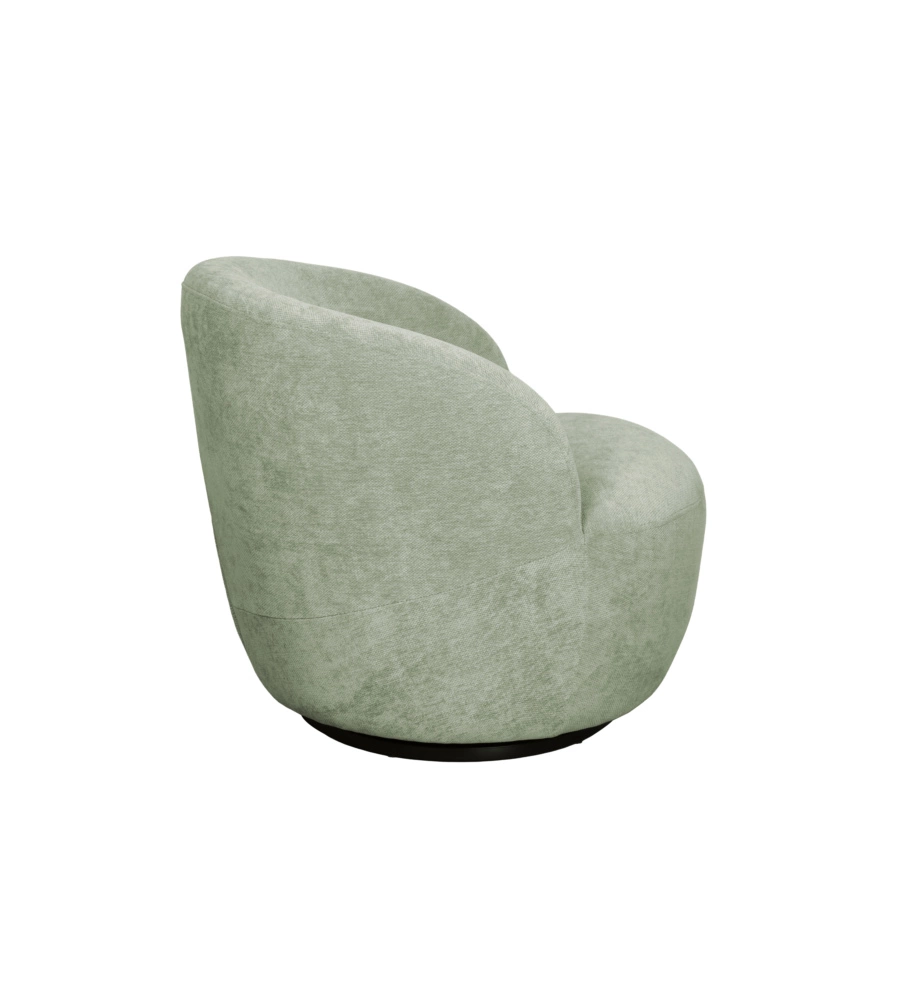 POLTRONA GIREVOLE BELLAHOME "AURA" VERDE 62X62X70 CM