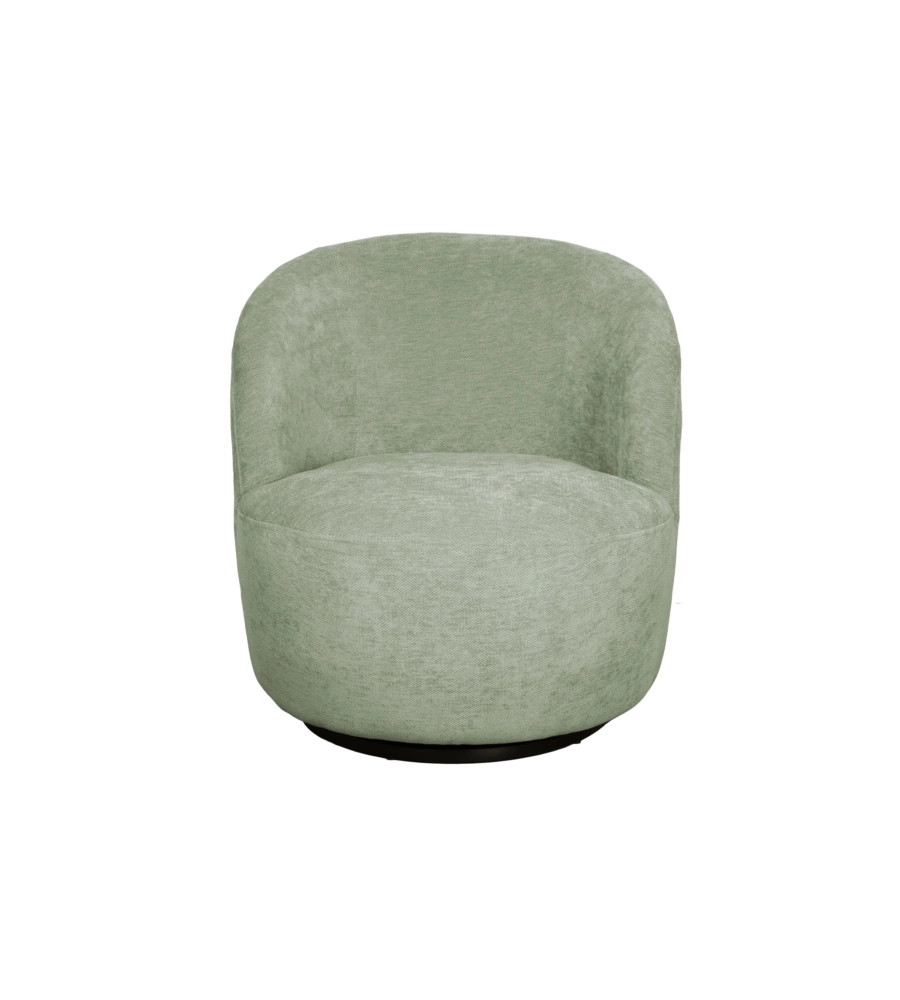 POLTRONA GIREVOLE BELLAHOME "AURA" VERDE 62X62X70 CM