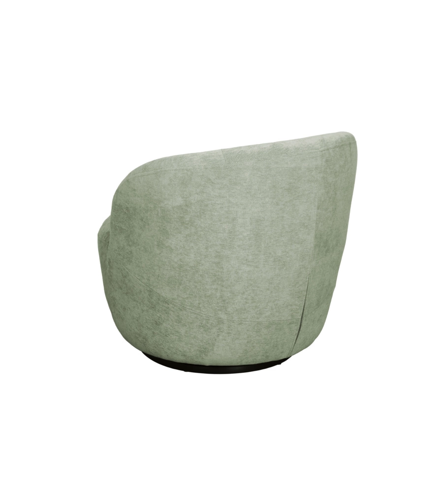 POLTRONA GIREVOLE BELLAHOME "AURA" VERDE 62X62X70 CM
