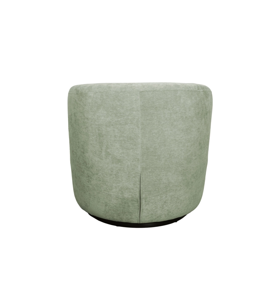POLTRONA GIREVOLE BELLAHOME "AURA" VERDE 62X62X70 CM