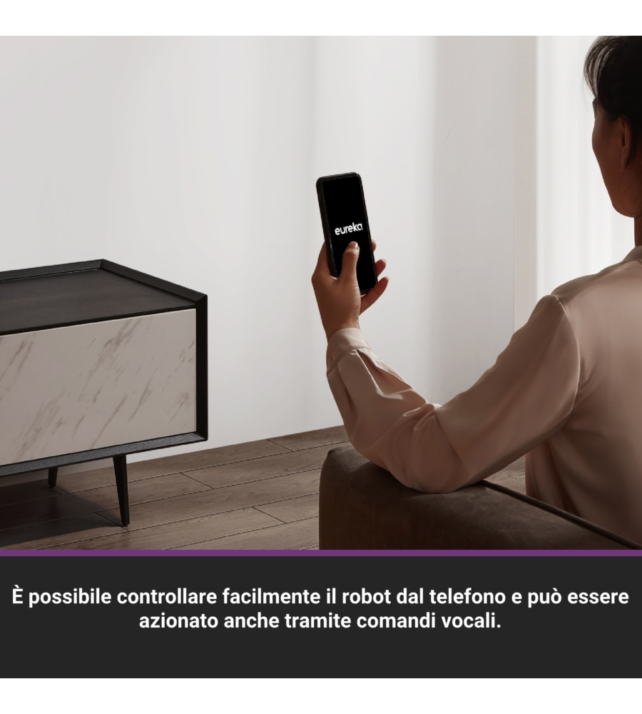 Aspirapolvere lava pavimenti robot con base inclusa Eureka "N6 Plus" 50W 2l