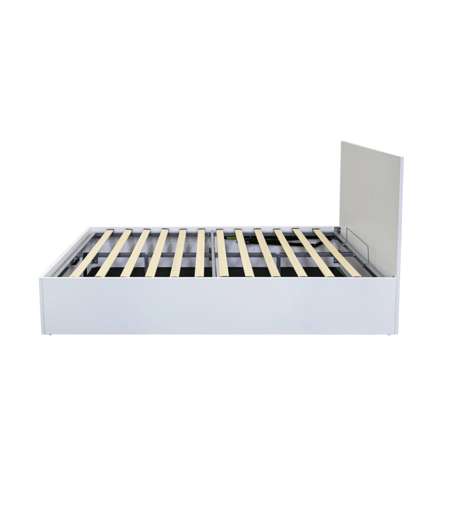 Letto piazza e mezza contenitore BellaHome "Small Double" bianco 120x190 cm