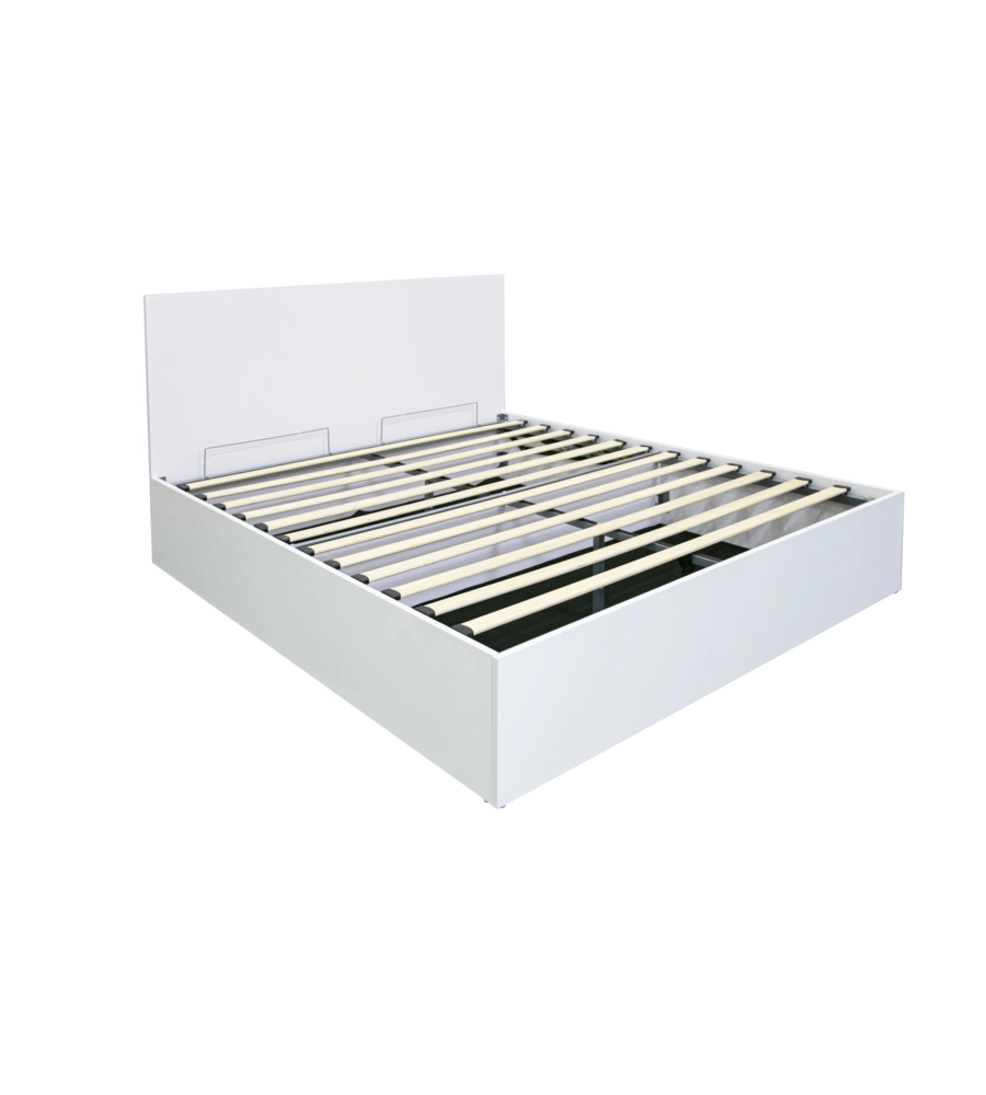Letto matrimoniale  contenitore BellaHome "Double" bianco 160x190 cm