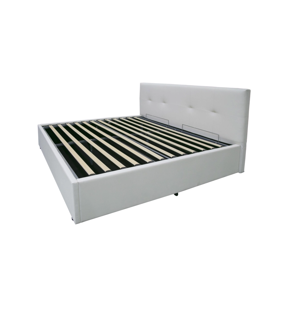 Letto matrimoniale contenitore BellaHome "Dual" bianco 160x190 cm
