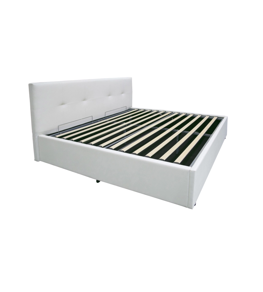 Letto matrimoniale contenitore BellaHome "Dual" bianco 160x190 cm