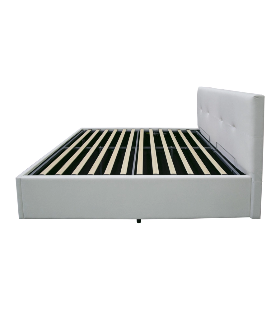 Letto matrimoniale contenitore BellaHome "Dual" bianco 160x190 cm