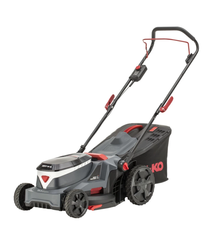 TAGLIAERBA A BATTERIA AL-KO "38.6 LI" TAGLIO 38 CM 2 BATTERIE 18V 4AH E CARICABATTERIE