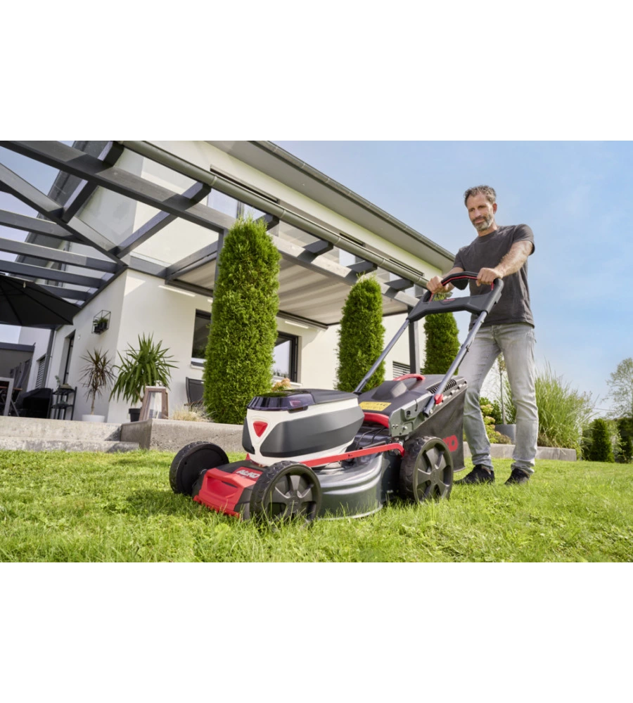 TAGLIAERBA A BATTERIA AL-KO "46.6 LI SP" TAGLIO 46 CM 2 BATTERIE 18V 2,5AH E 5AH E CARICABATTERIE