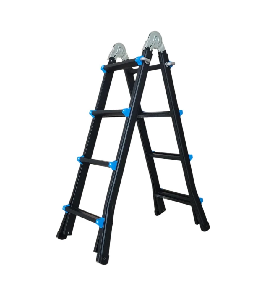 Scala telescopica in acciaio Easy System portata massima 100 kg 4+4 gradini