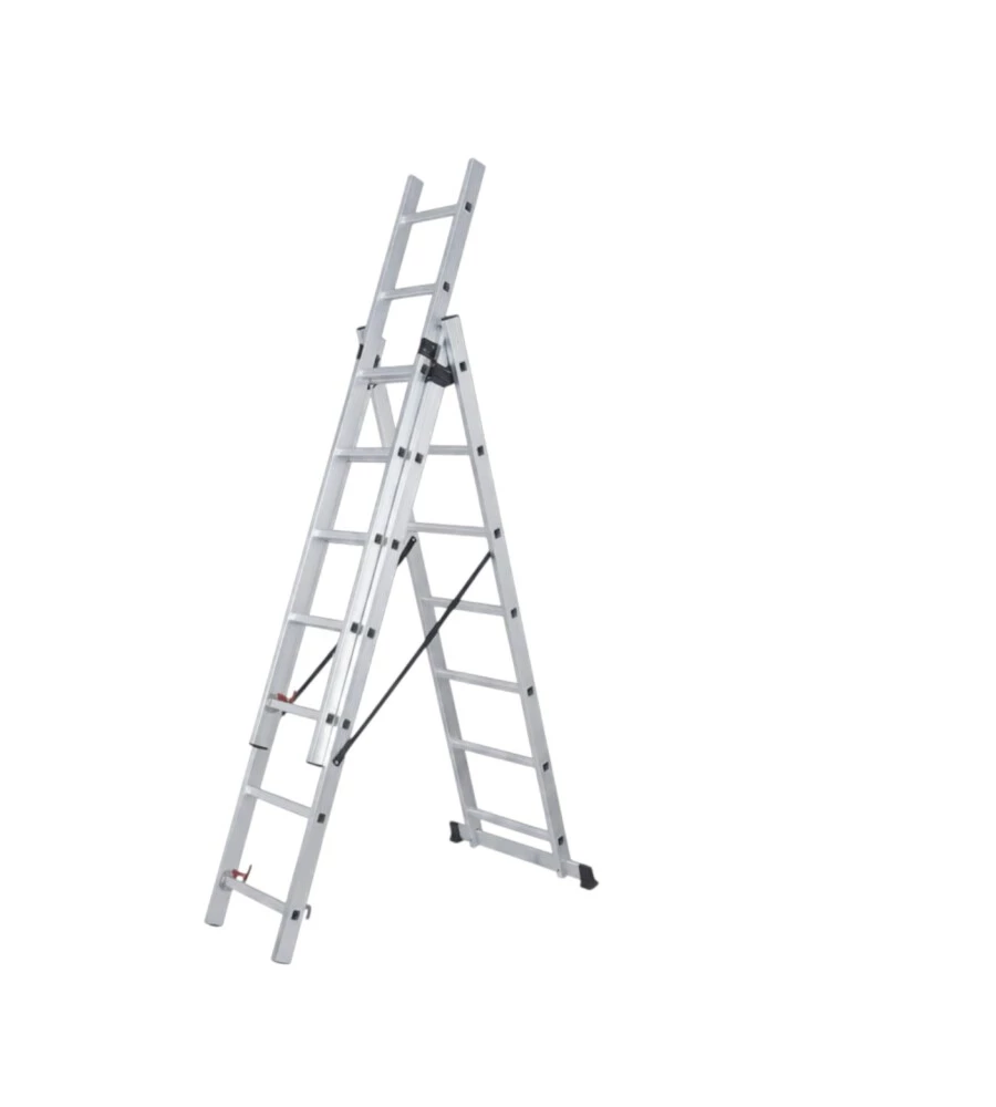 Scala a sfilo 3 rampe in alluminio Easy System portata massima 150 kg