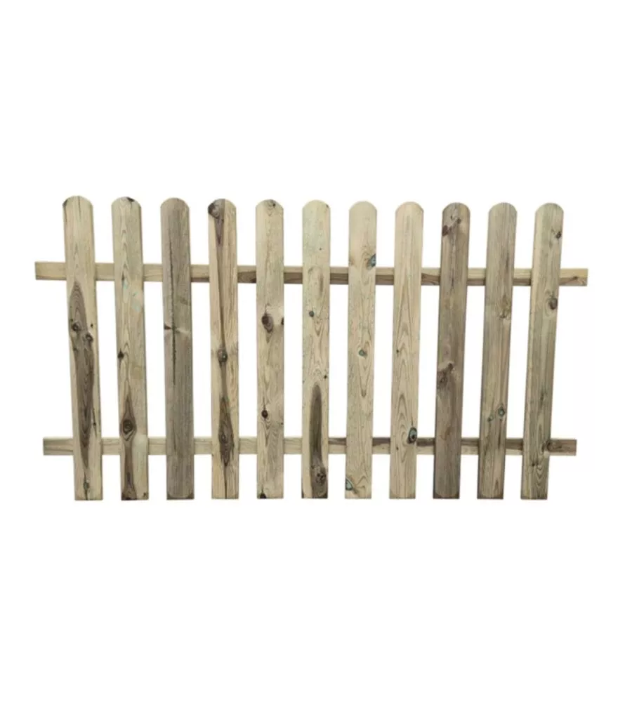 Recinto da giardino in legno di pino a 11 lamelle 180x100 cm