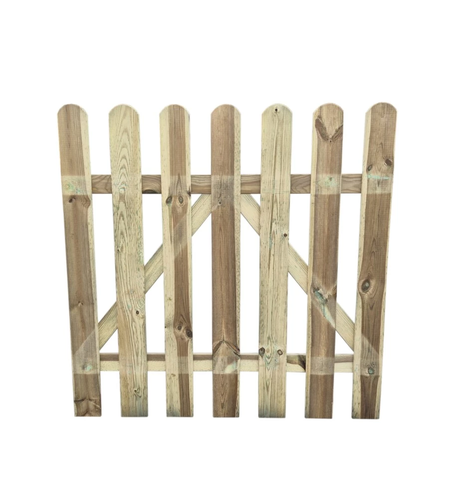 Cancelletto da giardino in legno di pino "Ela" a 7 lamelle 100x100 cm