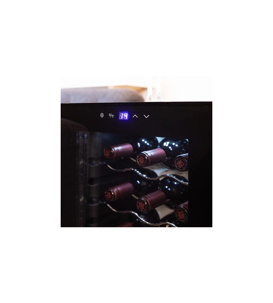 Cantina vino Cecotec "1550 Black Compressor" 15 bottiglie