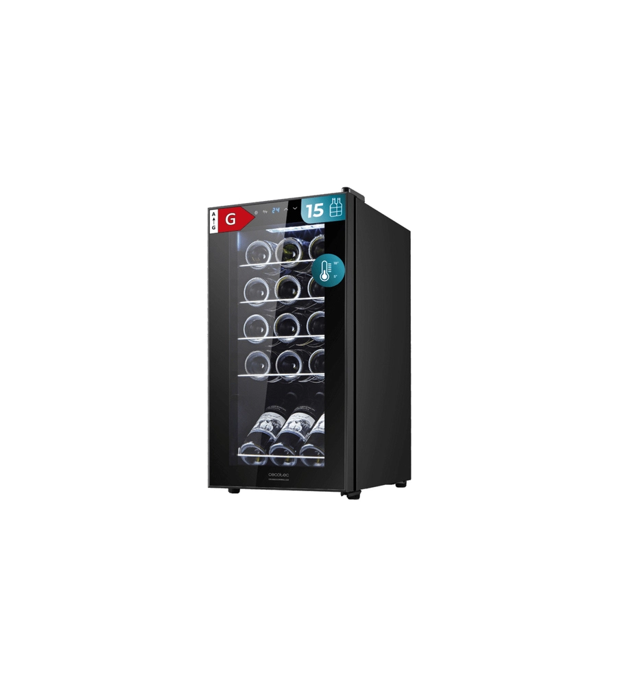 Cantina vino Cecotec "1550 Black Compressor" 15 bottiglie