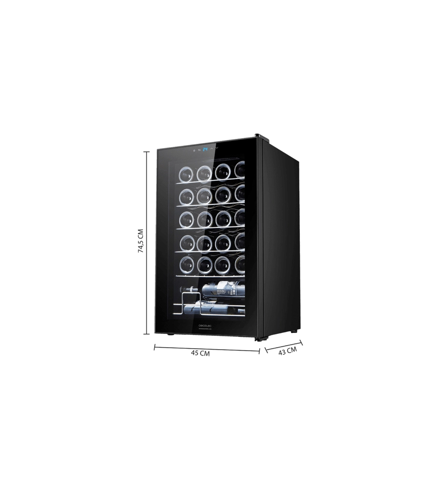 Cantina vino Cecotec "2450 Black Compressor" 24 bottiglie