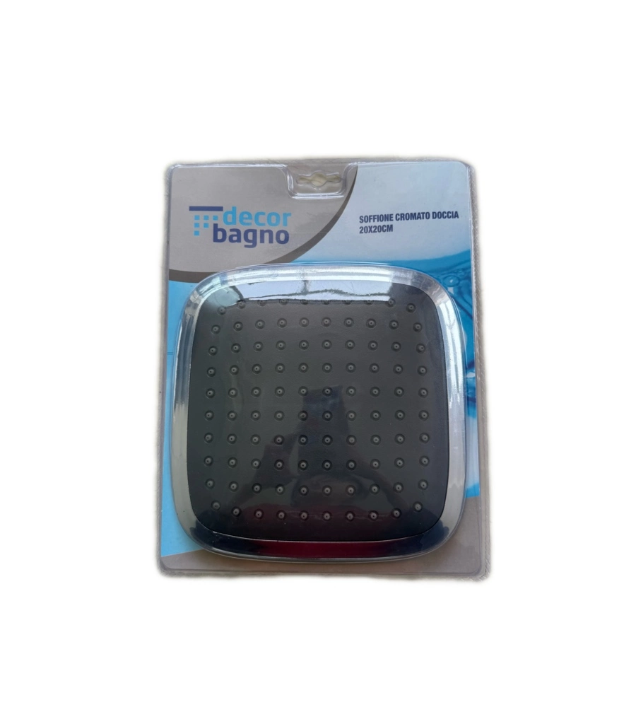 Doccino quadrato cromato Decor Bagno 20x20 cm