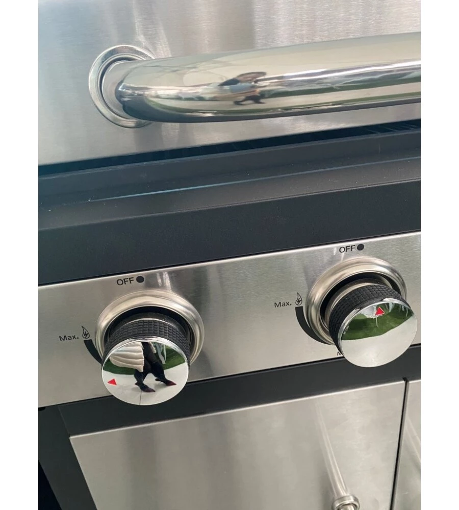 CUCINA DA ESTERNO RIVIERA "ARTEMISIA" CON BARBECUE A GAS 4 FUOCHI 235X46X118 CM