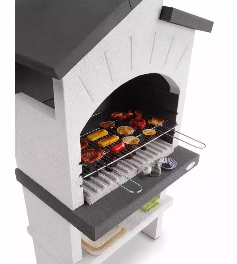 BARBECUE A CARBONELLA IN CEMENTO PALAZZETTI "VIESTE" 89X59X173 CM