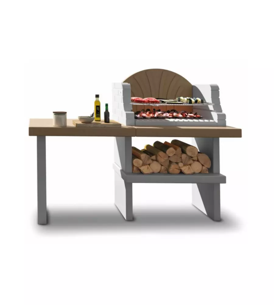 BARBECUE A CARBONELLA IN CEMENTO PALAZZETTI "VASTO" 160X59X124 CM