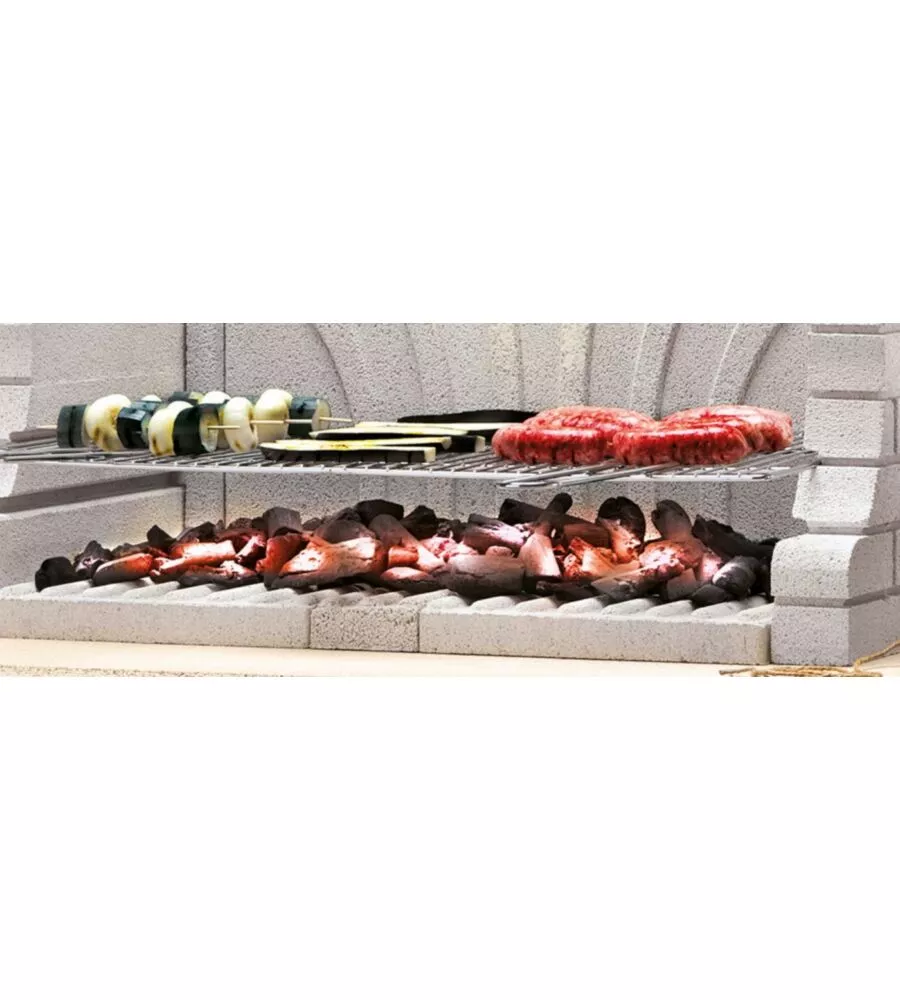 BARBECUE A CARBONELLA IN CEMENTO PALAZZETTI "SAINT-TROPEZ" 128X71X124 CM