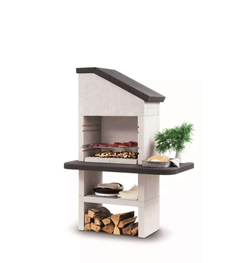 BARBECUE A CARBONELLA IN CEMENTO PALAZZETTI "DUBAI" 118X70X238 CM