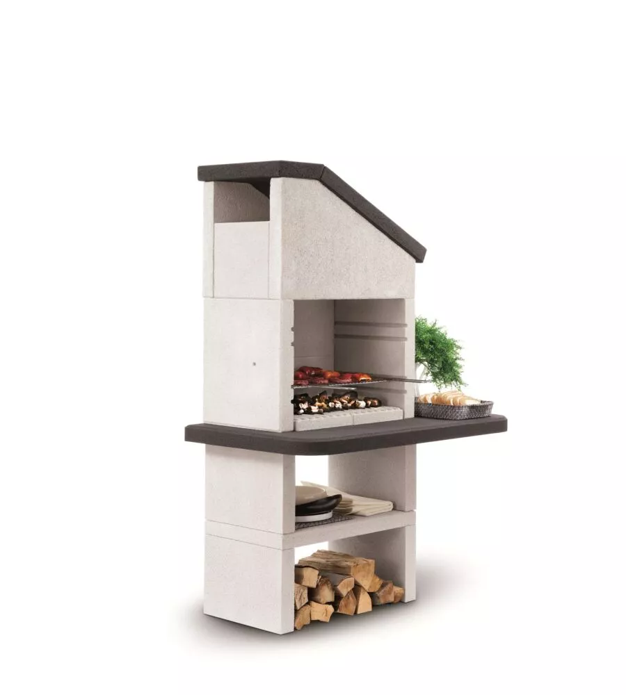 BARBECUE A CARBONELLA IN CEMENTO PALAZZETTI "DUBAI" 118X70X238 CM