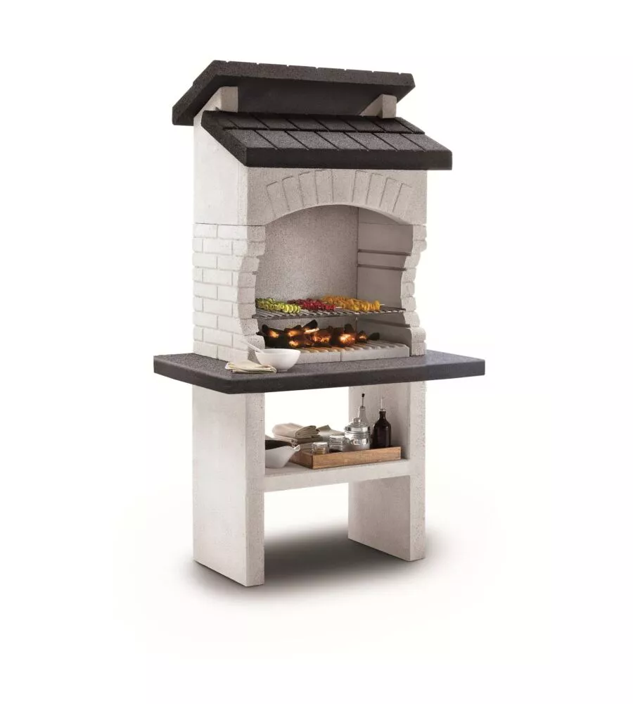 BARBECUE A CARBONELLA IN CEMENTO PALAZZETTI "OLBIA 2" 160X71X238 CM