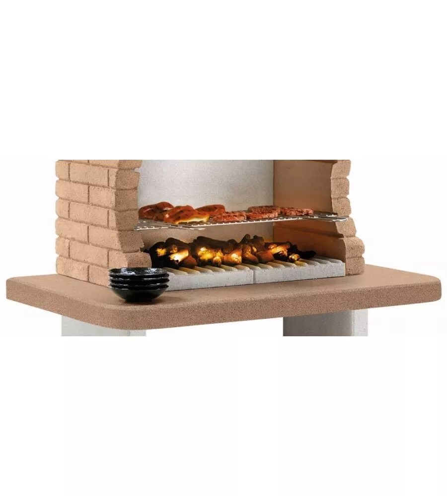 BARBECUE A CARBONELLA IN CEMENTO PALAZZETTI "GRAN CANARIA" 110X71X197 CM