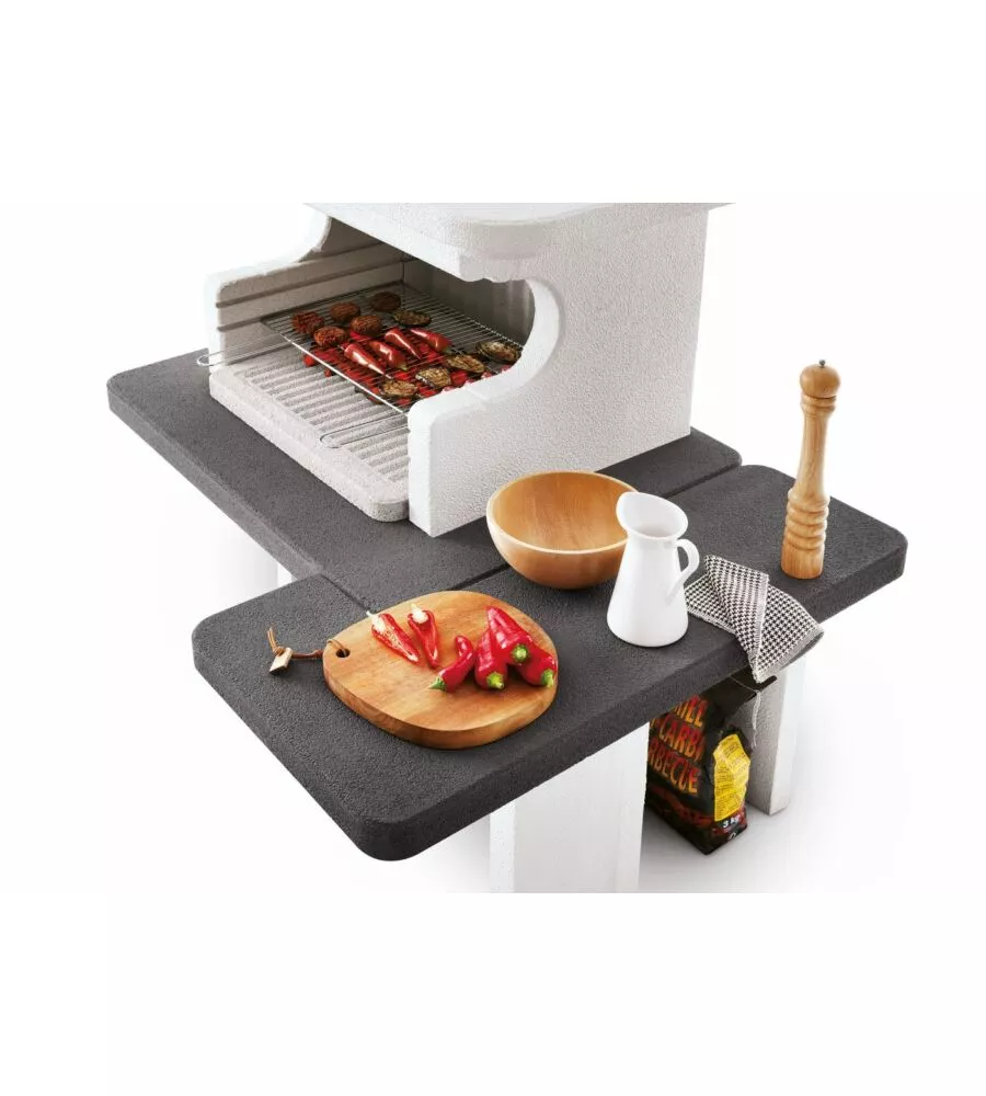 BARBECUE A CARBONELLA IN CEMENTO PALAZZETTI "MAURITIUS" 158X119X252 CM
