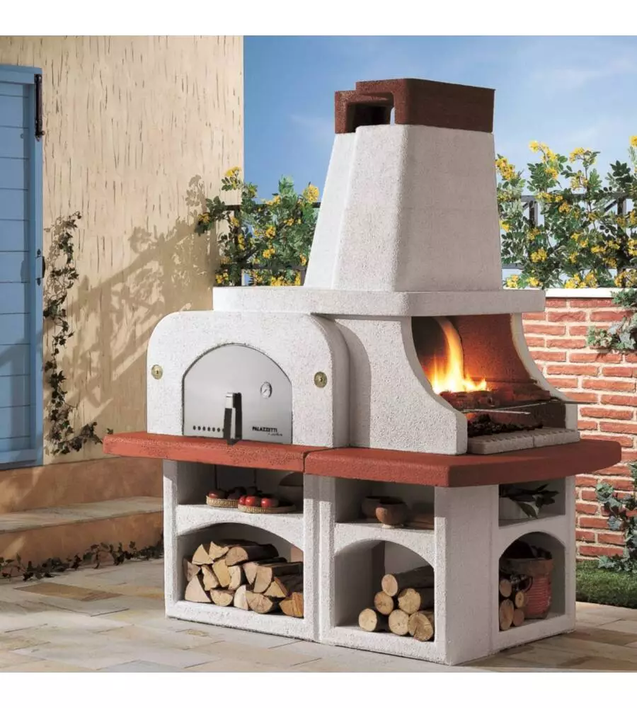 BARBECUE A CARBONELLA PALAZZETTI "PARENZO" 180X120X230 CM