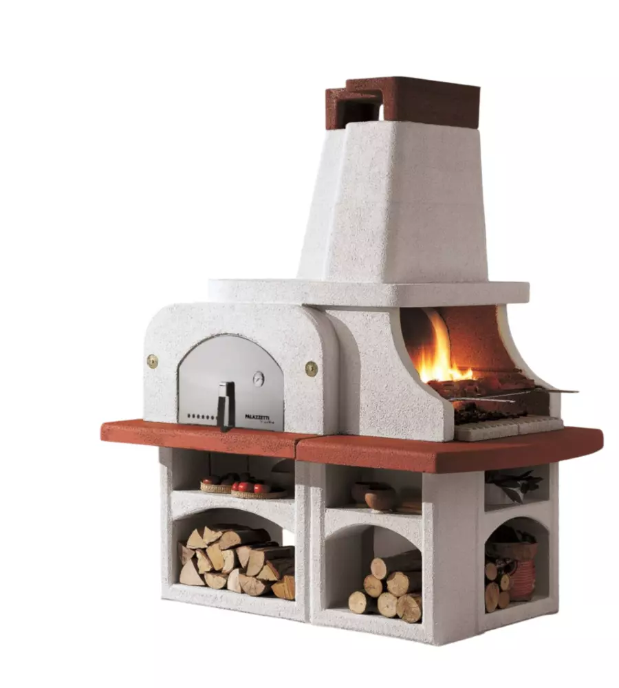 BARBECUE A CARBONELLA PALAZZETTI "PARENZO" 180X120X230 CM