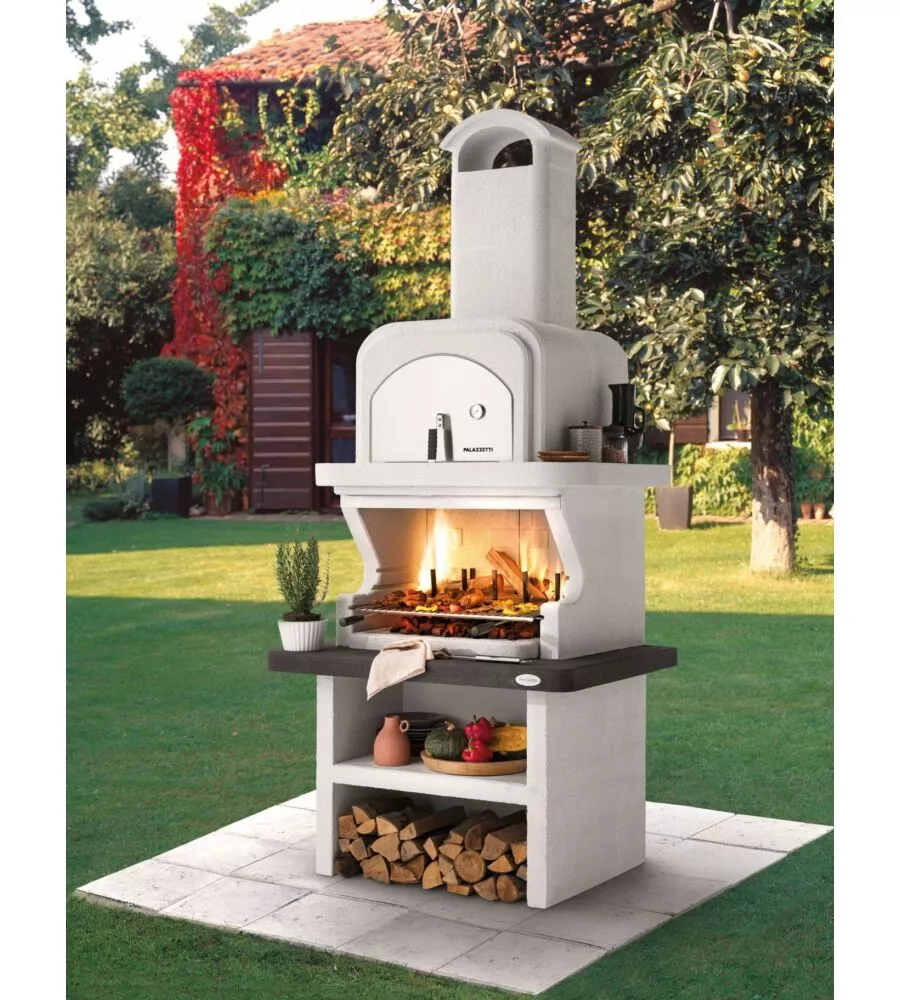 BARBECUE A CARBONELLA IN CEMENTO PALAZZETTI "BALOS" 118X92X265 CM
