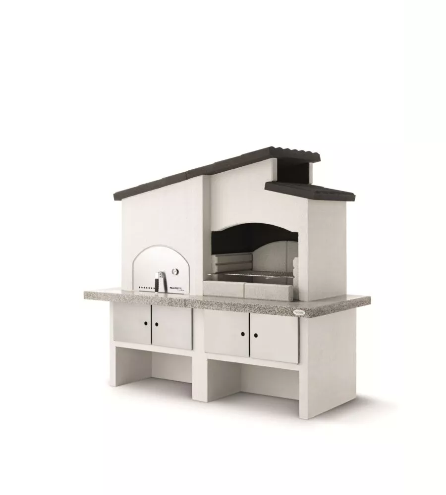 BARBECUE A CARBONELLA IN CEMENTO PALAZZATTI "NEW ZEALAND 2" 118X92X265 CM