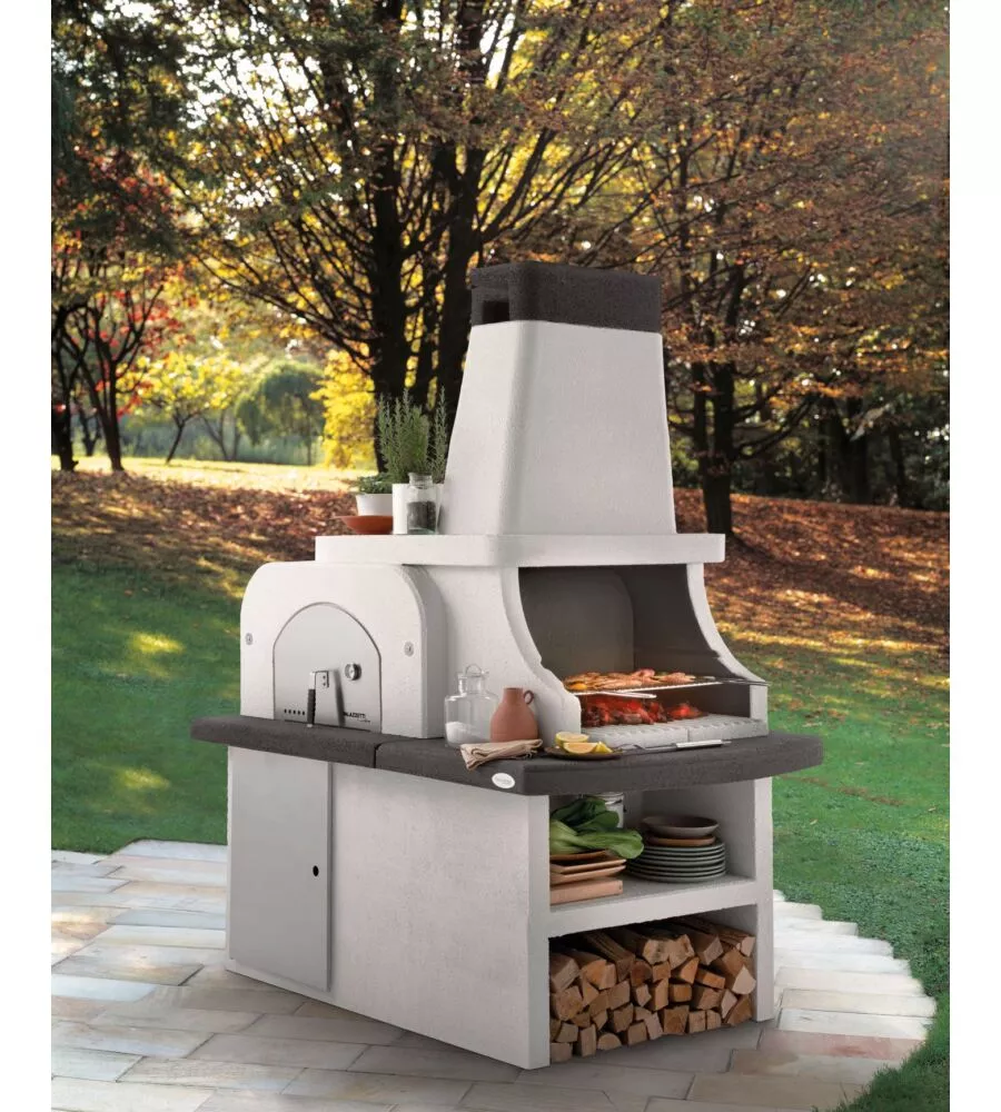 BARBECUE A CARBONELLA IN CEMENTO PALAZZETTI "BASTIA" 204X95X187 CM
