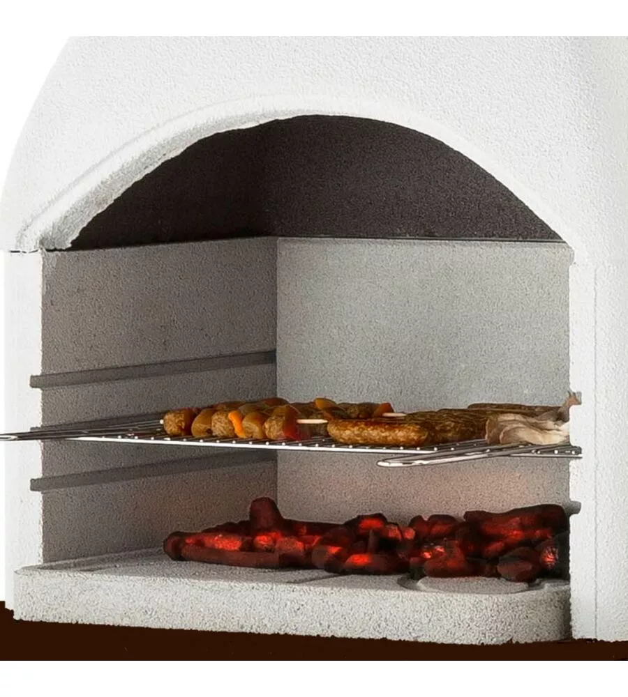 CUCINA DA ESTERNO PALAZZETTI "BRIONI" IN CEMENTO 250X70X225 CM