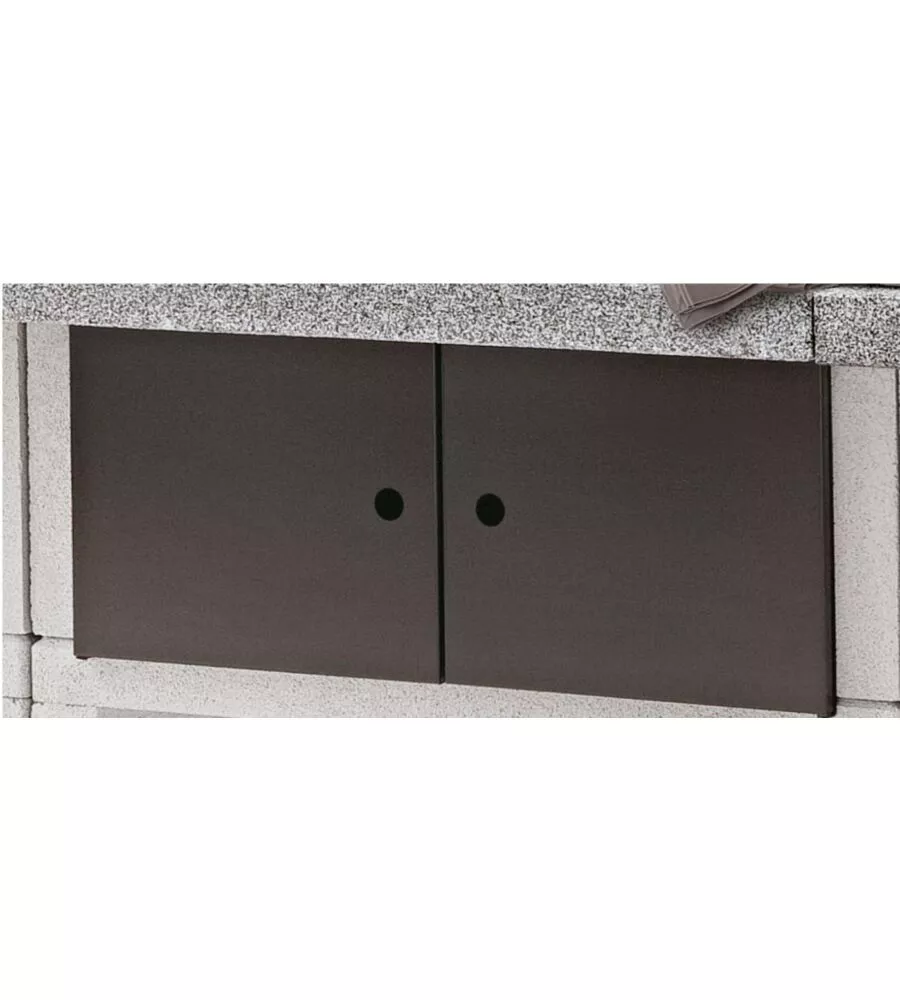 CUCINA DA ESTERNO PALAZZETTI "MARBELA" IN CEMENTO 270X70X238 CM