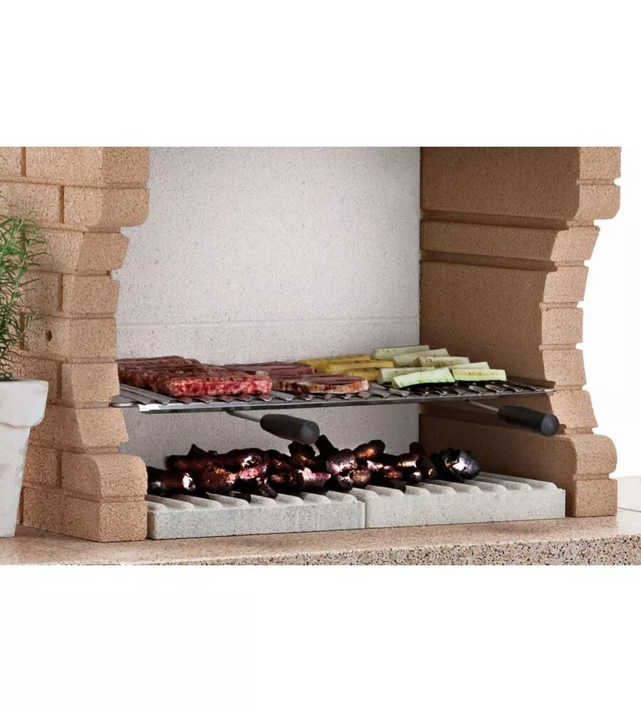 CUCINA DA ESTERNO MODULARE PALAZZETTI "CORDOBA GRILL" IN CEMENTO 90X70X192 CM