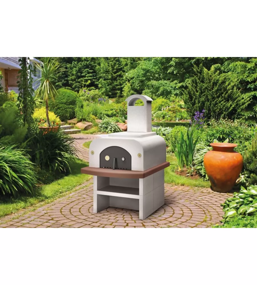 FORNO PIZZA A LEGNA PALAZZETTI "EASY LARGE" CON BASAMENTO 6 PIZZE