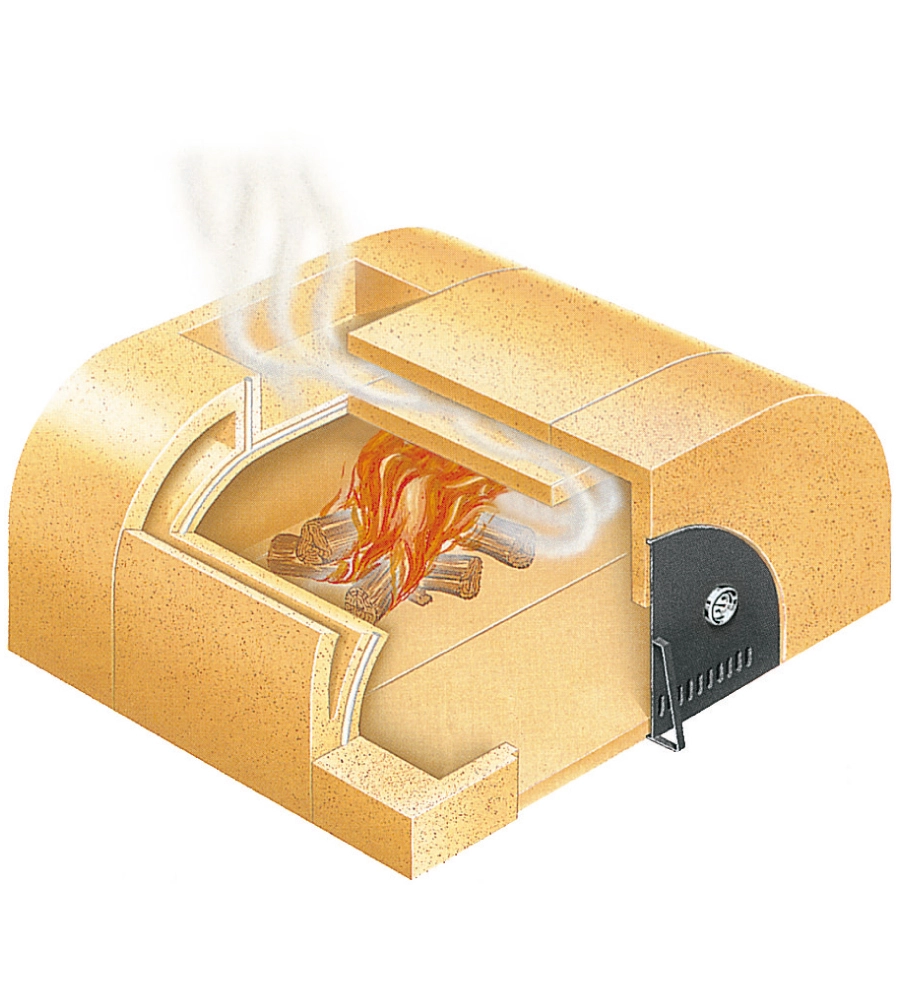 FORNO PIZZA A LEGNA PALAZZETTI "EASY MEDIUM" MARRONE 4 PIZZE