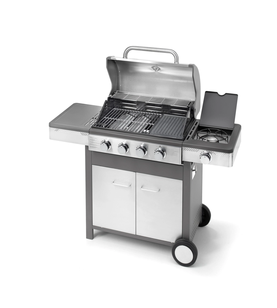 BARBECUE A GAS OMPAGRILL "INDIANAPOLIS 5/B" 5 BRUCIATORI 133X58X115,5 CM
