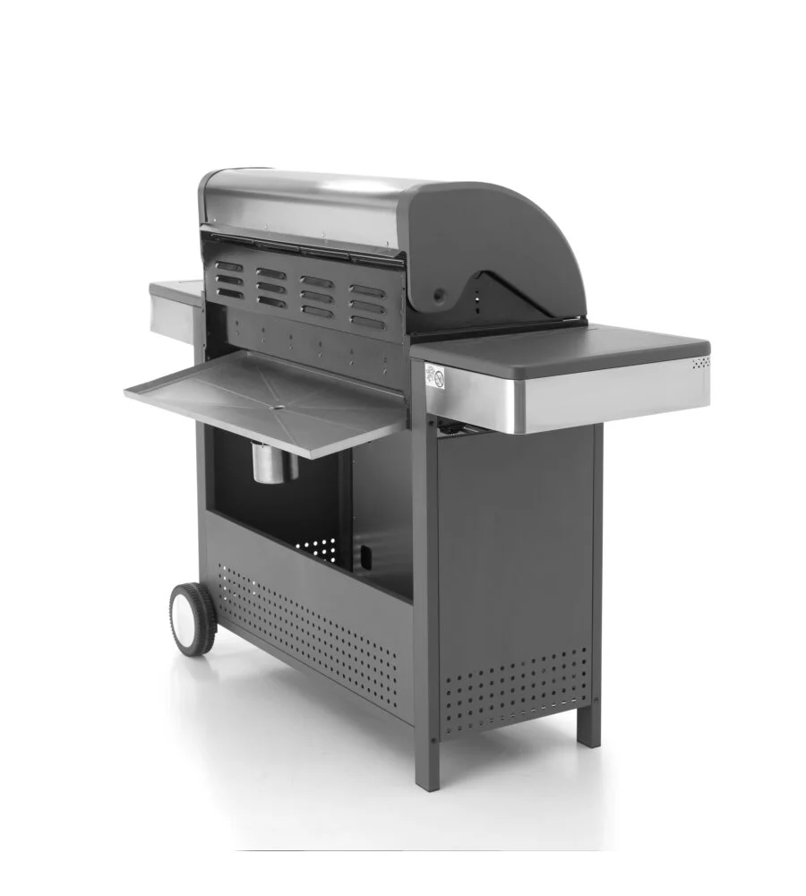 BARBECUE A GAS OMPAGRILL "INDIANAPOLIS 7/B" 7 BRUCIATORI 157,5X58X115,5 CM