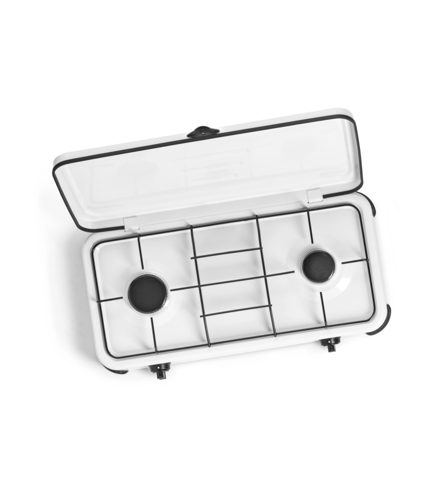 FORNELLO A GAS OMPAGRILL "2/V COVER" 2 BRUCIATORI 59X32X10 CM